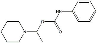 Phenylcarbamic acid 1-piperidinoethyl ester Struktur