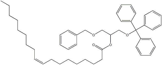 (-)-1-O-Benzyl-3-O-trityl-D-glycerol 2-oleate,,结构式