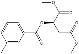 [R,(+)]-2-(m-Toluoyloxy)succinic acid dimethyl ester Struktur