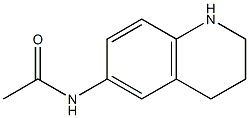 N-(1,2,3,4-Tetrahydroquinoline-6-yl)acetamide Struktur