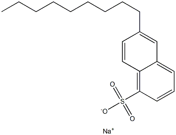 6-Nonyl-1-naphthalenesulfonic acid sodium salt Structure