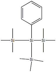 1,1,1,3,3,3-ヘキサメチル-2-フェニル-2-(トリメチルシリル)トリシラン 化学構造式