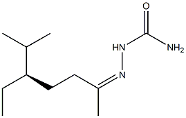 [R,(+)]-5-Ethyl-6-methyl-2-heptanonesemicarbazone Struktur