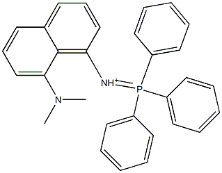 8-Dimethylamino-N-(triphenylphosphoranylidene)-1-naphthalenaminium Structure