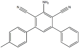 4-Phenyl-6-(4-methylphenyl)-2-aminoisophthalonitrile Struktur