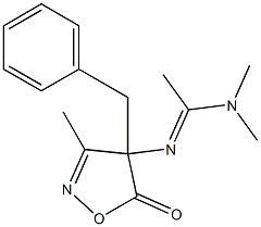 3-Methyl-4-benzyl-4-[[1-(dimethylamino)ethylidene]amino]isoxazol-5(4H)-one