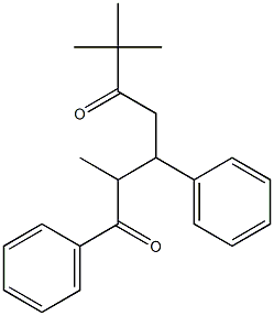 1,3-Diphenyl-2,6,6-trimethyl-1,5-heptanedione Struktur