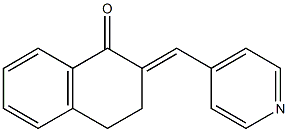 2-[(E)-4-Pyridylmethylene]-3,4-dihydronaphthalene-1(2H)-one Structure