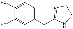4,5-Dihydro-2-(3,4-dihydroxybenzyl)-1H-imidazole Struktur