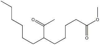 6-Hexyl-7-oxocaprylic acid methyl ester Structure