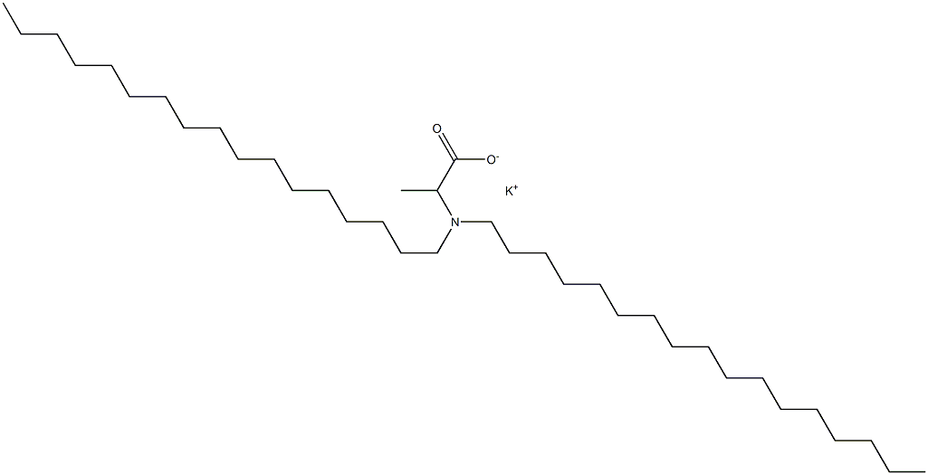 2-(Diheptadecylamino)propanoic acid potassium salt Structure