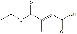 2-Methylfumaric acid 1-ethyl ester Structure