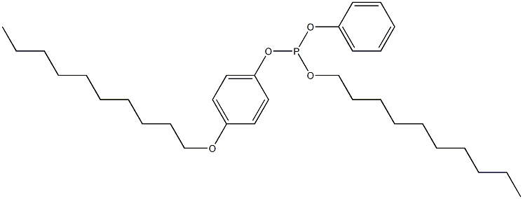 Phosphorous acid 4-(decyloxy)decyldiphenyl ester