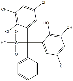 (5-Chloro-2,3-dihydroxyphenyl)(2,3,5-trichlorophenyl)phenylmethanesulfonic acid