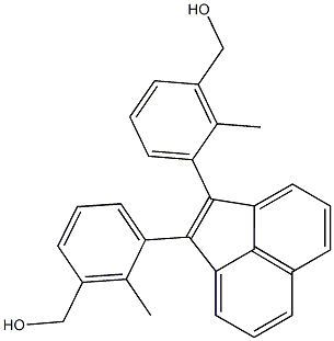 1,2-Bis(2-methyl-3-hydroxymethylphenyl)acenaphthylene Structure