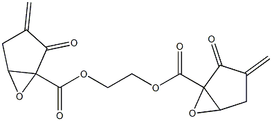 1,2-Ethanediylbis[1,5-epoxy-3-methylene-2-oxocyclopentane-1-carboxylate] Structure