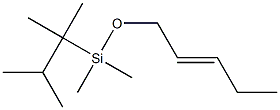 5-[[(1,1,2-トリメチルプロピル)ジメチルシリル]オキシ]-3-ペンテン 化学構造式