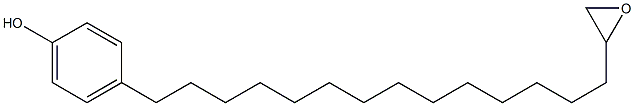 4-(14-Oxiranyltetradecyl)phenol Struktur