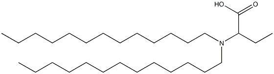 2-(Ditridecylamino)butyric acid Struktur