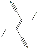 (E)-2,3-Diethyl-2-butenedinitrile Struktur