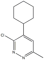 3-Chloro-4-cyclohexyl-6-methylpyridazine Structure