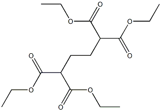 1,1,4,4-ブタンテトラカルボン酸テトラエチル 化学構造式