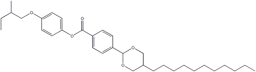 4-(5-Undecyl-1,3-dioxan-2-yl)benzoic acid 4-(2-methylbutoxy)phenyl ester