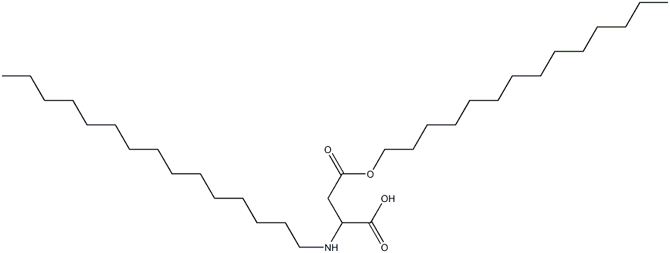 2-Pentadecylamino-3-(tetradecyloxycarbonyl)propionic acid Struktur