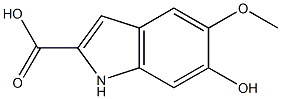 6-Hydroxy-5-methoxy-1H-indole-2-carboxylic acid Structure