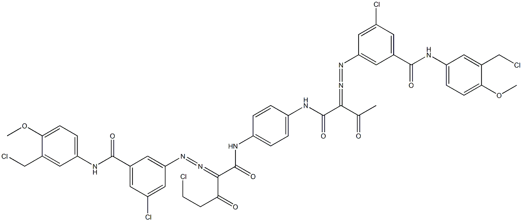 3,3'-[2-(Chloromethyl)-1,4-phenylenebis[iminocarbonyl(acetylmethylene)azo]]bis[N-[3-(chloromethyl)-4-methoxyphenyl]-5-chlorobenzamide]