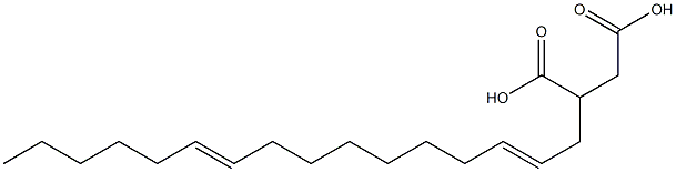 (2,10-Hexadecadienyl)succinic acid Structure