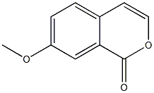 7-Methoxy-1H-2-benzopyran-1-one Struktur