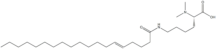 N6-(5-Nonadecenoyl)-N2,N2-dimethyllysine 结构式