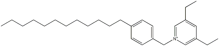 1-(4-Dodecylbenzyl)-3,5-diethylpyridinium 结构式