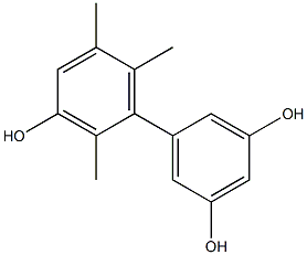 2',5',6'-Trimethyl-1,1'-biphenyl-3,3',5-triol 结构式