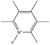 1-Fluoro-2,3,4,5,6-pentamethylpyridinium Structure