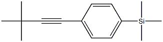 1-(3,3-Dimethyl-1-butynyl)-4-trimethylsilylbenzene,,结构式