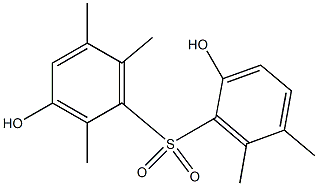 2',3-Dihydroxy-2,5,5',6,6'-pentamethyl[sulfonylbisbenzene],,结构式