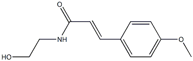 N-(2-Hydroxyethyl)-4-methoxy-trans-cinnamamide,,结构式