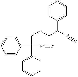 (1,1,5-Triphenylpentane-1,5-diyl)diisocyanide 结构式