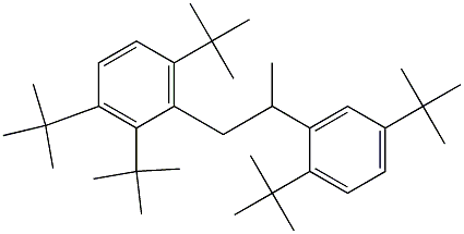 1-(2,3,6-トリ-tert-ブチルフェニル)-2-(2,5-ジ-tert-ブチルフェニル)プロパン 化学構造式
