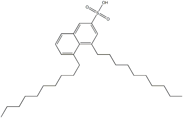 4,5-Didecyl-2-naphthalenesulfonic acid Structure