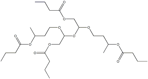 2,2'-[オキシビス(2,1-エタンジイルオキシ)]ビス(エタノールブチラート) 化学構造式