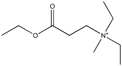 [2-(Ethoxycarbonyl)ethyl]diethylmethanaminium Structure