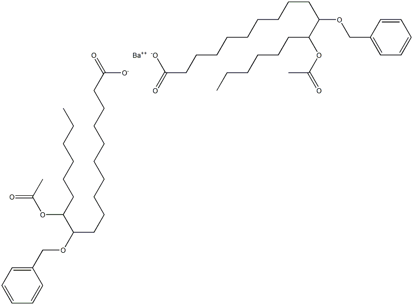 Bis(11-benzyloxy-12-acetyloxystearic acid)barium salt