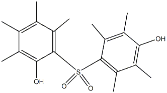 2,4'-Dihydroxy-2',3,3',4,5,5',6,6'-octamethyl[sulfonylbisbenzene],,结构式
