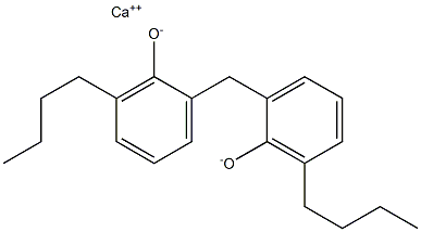 Calcium 2,2'-methylenebis(6-butylphenoxide) Structure