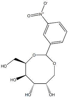 2-O,6-O-(3-Nitrobenzylidene)-L-glucitol Structure