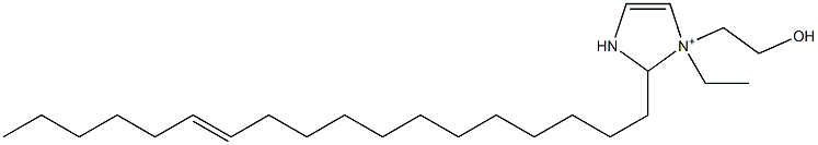 1-エチル-1-(2-ヒドロキシエチル)-2-(12-オクタデセニル)-4-イミダゾリン-1-イウム 化学構造式