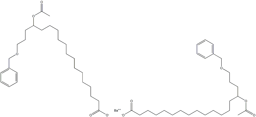  Bis(18-benzyloxy-15-acetyloxystearic acid)barium salt